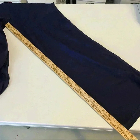 Woman Within Wide Waistband Pull On Pants Size 18/20 Tall Blue - Picture 7 of 7